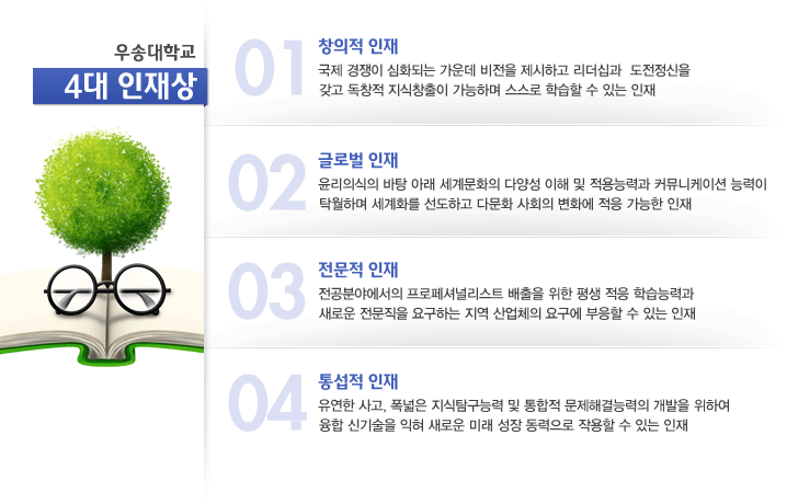 우송대학교 4대 인재상
